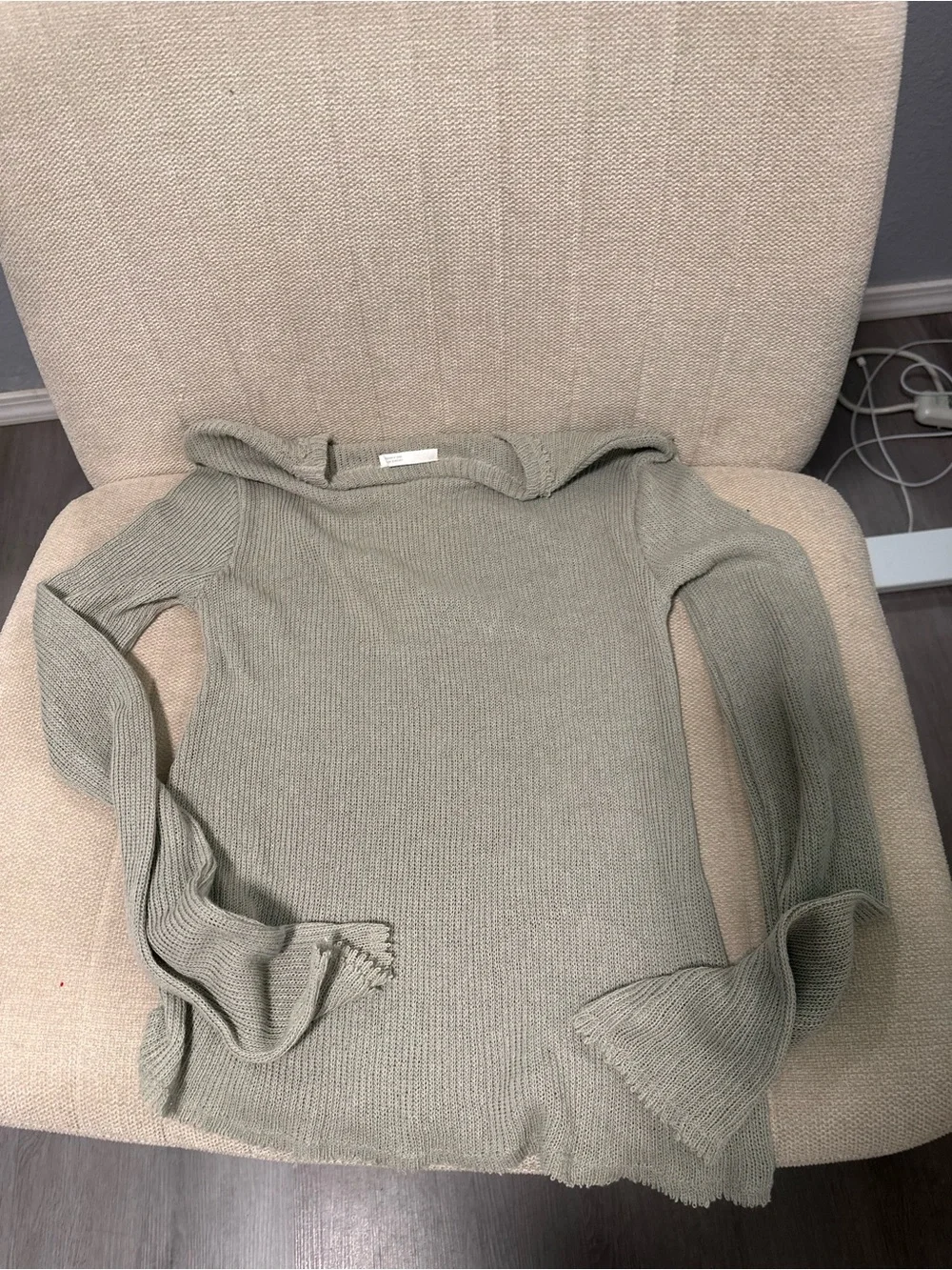 Zara knit sweater green